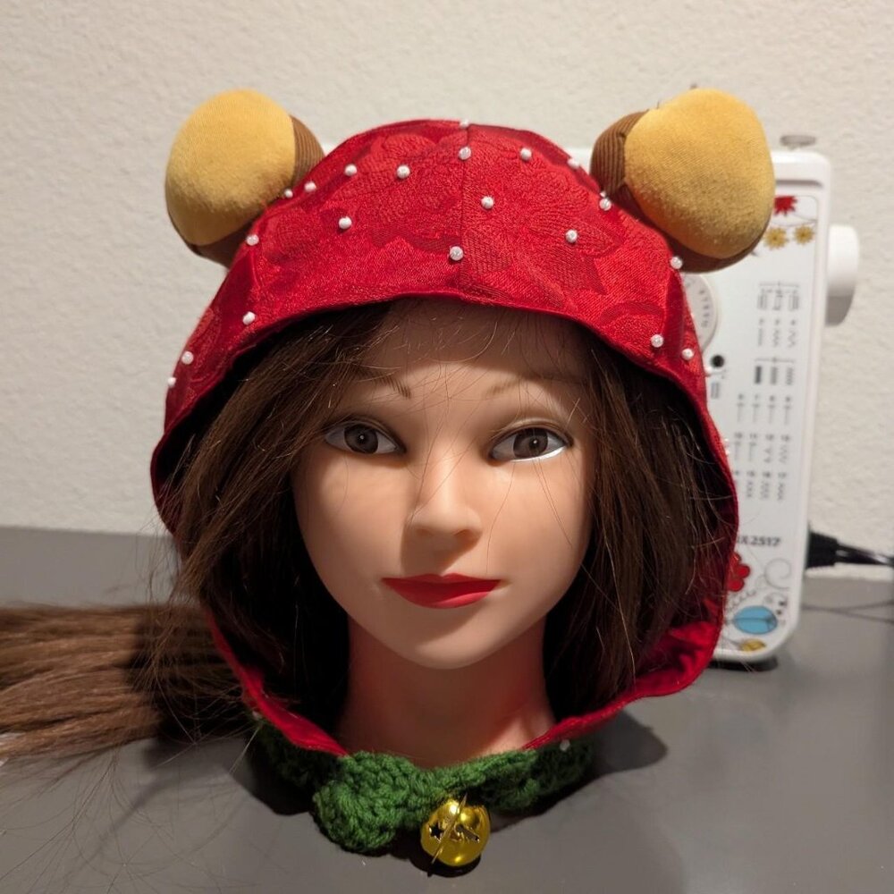 OOAK Handcrafted StrawBeary hat